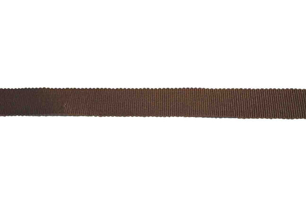 Rainbow Fabrics GG: 15mm Brown Grosgrain Ribbon