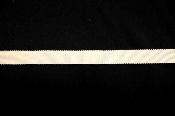 Rainbow Fabrics GG: 16mm Cream Grosgrain Ribbon
