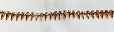 Gold Cone Diamante Trim