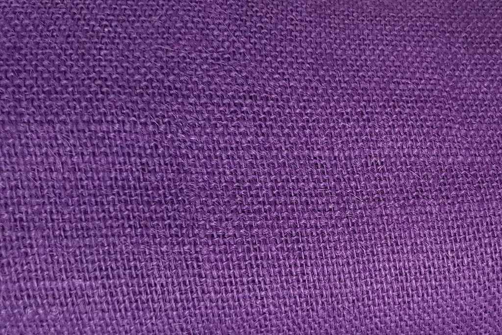 Rainbow Fabrics H1: Deep Purple Hessian/Burlap
