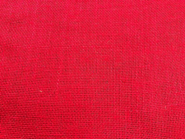 Rainbow Fabrics H1: Red Hessian/Burlap