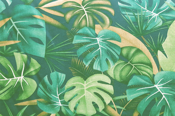 Rainbow Fabrics Hawaiian Plant Patchwork / Craft Fabric Red Craft Fabric