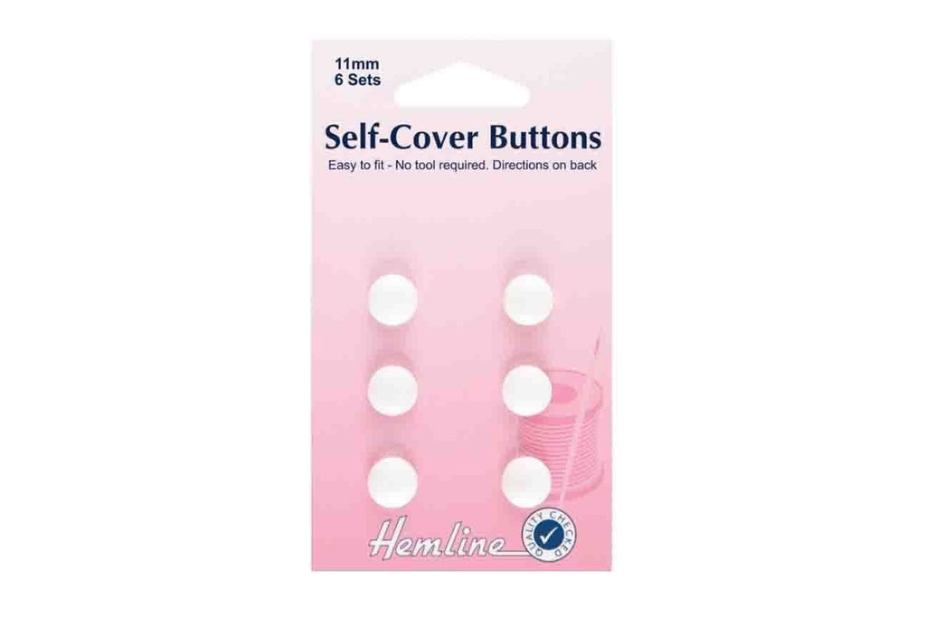 Rainbow Fabrics HY: 11mm Self-Cover Buttons