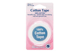 Rainbow Fabrics HY: 25mm Cotton Tape - Black / White White