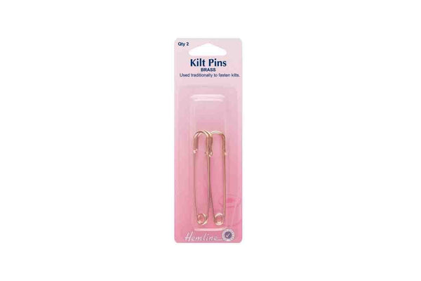 Rainbow Fabrics HY: Kilt Pins - Gold/Brass