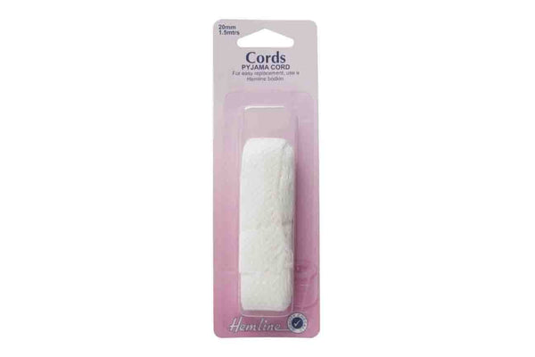 Rainbow Fabrics HY: Polyester Cord - White