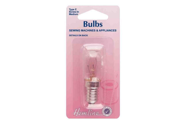 Rainbow Fabrics HY: Screw-In Sewing Machine Bulb - Medium