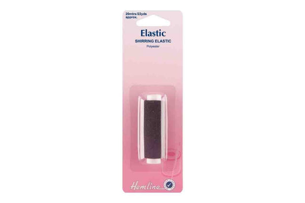 Rainbow Fabrics HY: Shirring Elastic - Black