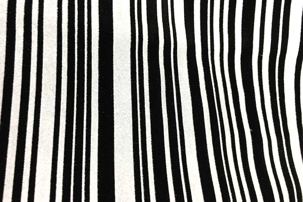 Rainbow Fabrics J1: Black and White Striped Jacquard