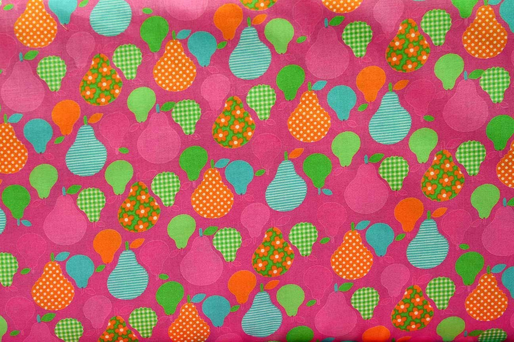 Rainbow Fabrics Jellybean Pears Pink Pink Craft Fabric