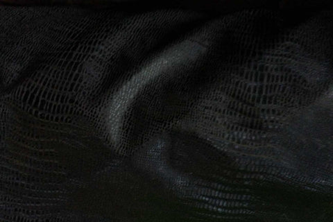 LE: Alligator Skin Black Leatherette