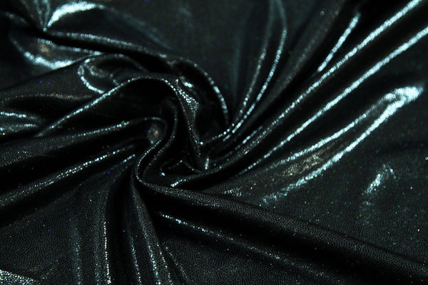 Rainbow Fabrics LE: Sparkle Night Sky Black Leatherette Leatherette