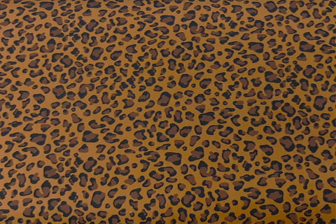 Leopard Spot On Nut Brown Patchwork / Craft Fabric SOLD OUT