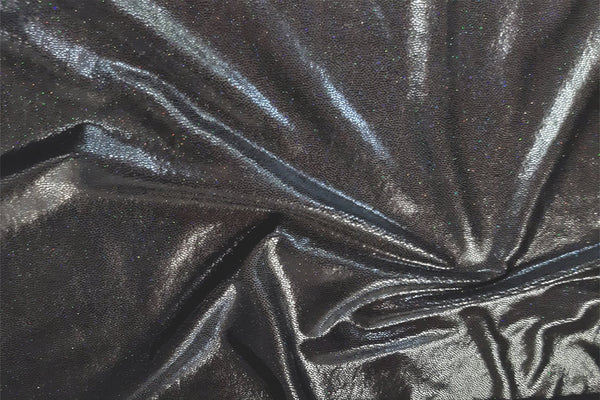 Rianbow Fabrics LF: Liquid Foil Spandex - Little Confetti Specs on Black