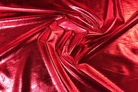 LF: Liquid Foil Spandex - Sunrise Red SOLD OUT