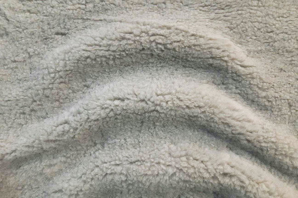Rainbow Fabrics Light Grey Sherpa