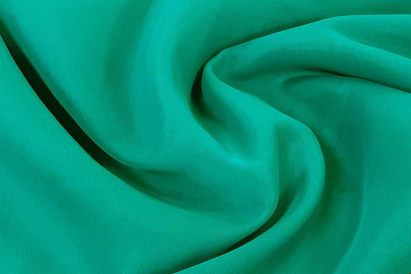 Rianbow Fabrics MAO: Dark Mint Plain Matte Organza Plain Crystal Organza