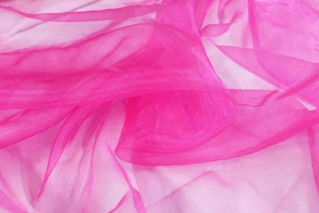 Rianbow Fabrics MO: Hot Pink Mirror Organza Mirror Organza