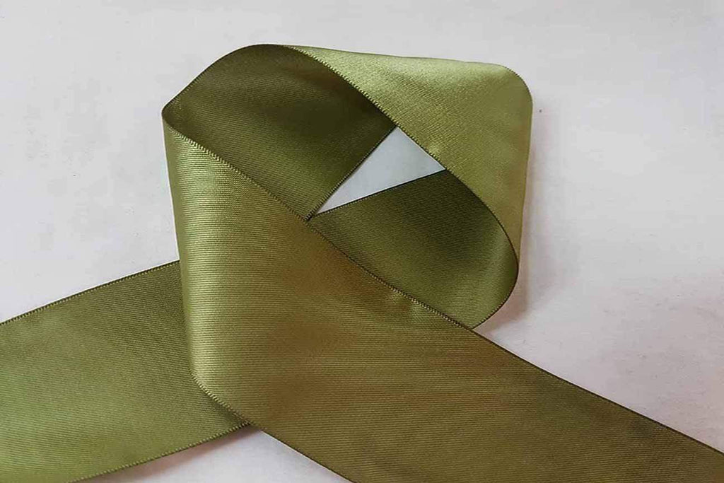 Rainbow Fabrics Moss Green Ribbon