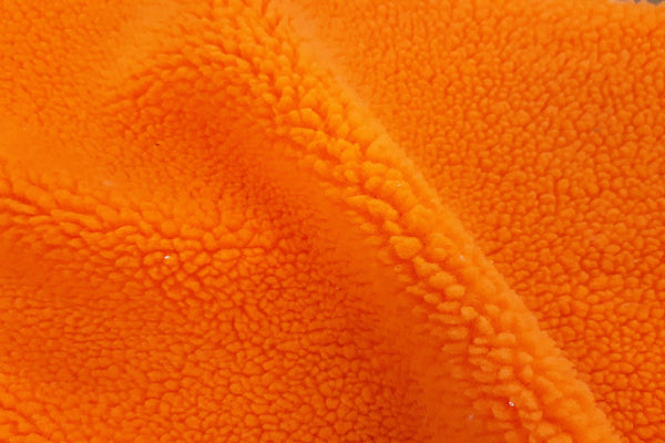 Rainbow Fabrics Neon Orange Sherpa