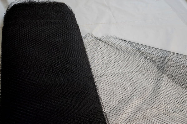 Rainbow Fabrics NT: Black Fascinator Netting