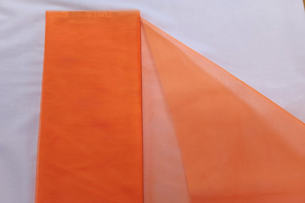 Rainbow Fabrics NT: Neon Orange Hard Netting