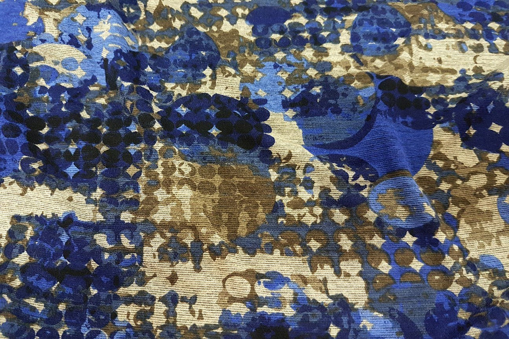 Rainbow Fabrics One Spot Closer Print -Blue - Polyester Spandex