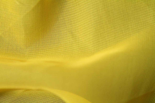 Rianbow Fabrics PC: Daffodil Yellow Plain Chiffon Plain Chiffon