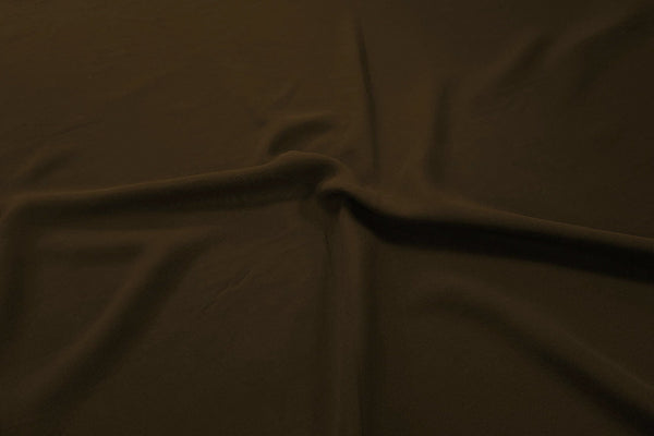 Rianbow Fabrics PC: Dark Chocolate Brown Plain Chiffon Plain Chiffon