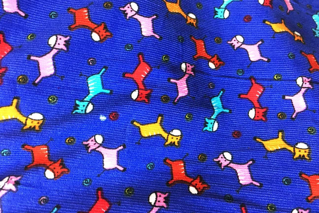 Rainbow Fabrics PCC: Colourful Donkey Pinwale Cotton Cord Pinwale Cotton Cord