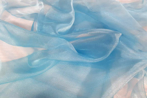 PCO: Dark Sky Blue Crystal Organza