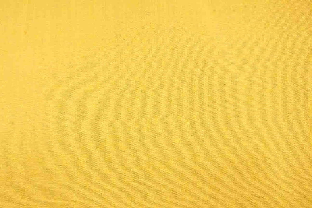 Rainbow Fabrics PCP1: Sunny Yellow Poly Cotton Poplin Green Fabric