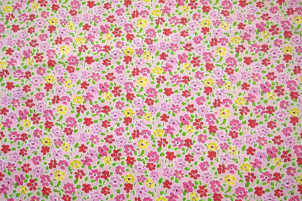 Rainbow Fabrics PCP2: West Bengal Pink Printed Cotton