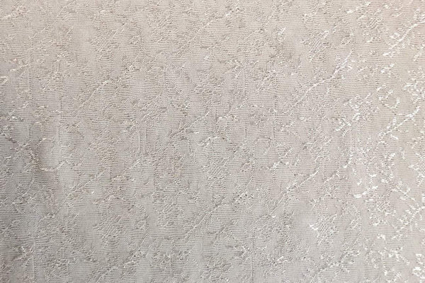 Rainbow Fabrics PL: Off White Embroidered Lycra / Spandex Price per meter