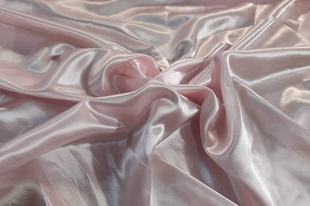 Rianbow Fabrics PS: Fair Pink Polyester Satin - 04 Polyester Satin