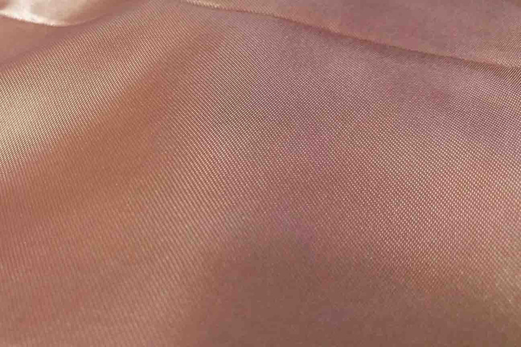 Rianbow Fabrics PS: Glass Apricot Polyester Satin - 03 Polyester Satin
