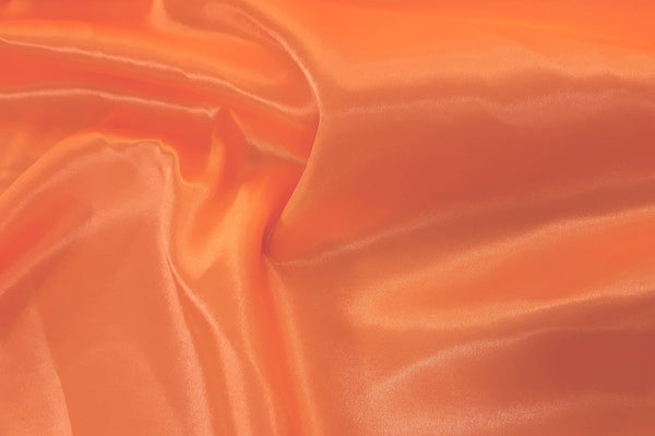 Rianbow Fabrics PS: Neon Orange Polyester Satin - 55 Polyester Satin