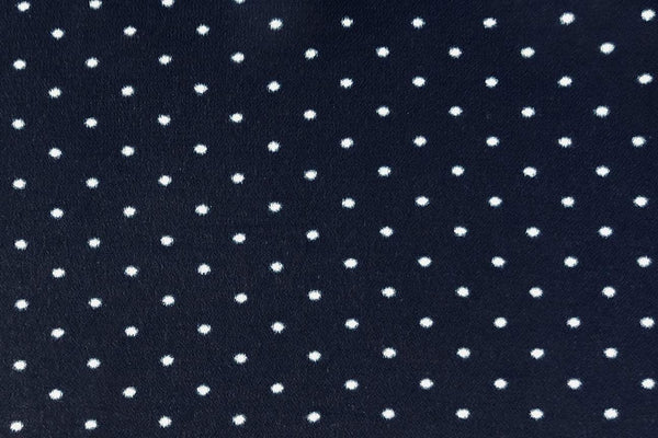 Rainbow Fabrics PTC: Small White Dot Printed Chiffon Price per meter