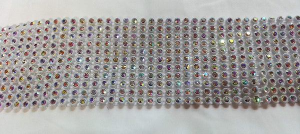 Rainbow Fabrics Rainbow Diamante Trim - Price's per single line per meter