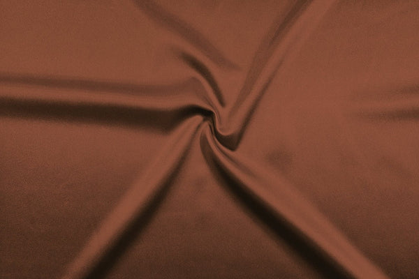 Rainbow Fabrics SA: Burnt Orange Stretch Satin White Fabric