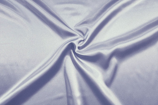 Rainbow Fabrics SA: Pastel Dull Purple Stretch Satin White Fabric