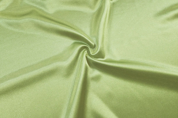 Rainbow Fabrics SA: Tea Green Stretch Satin White Fabric
