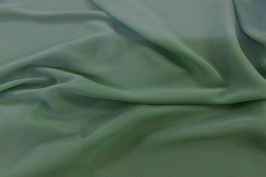 Green silk clearance chiffon fabric