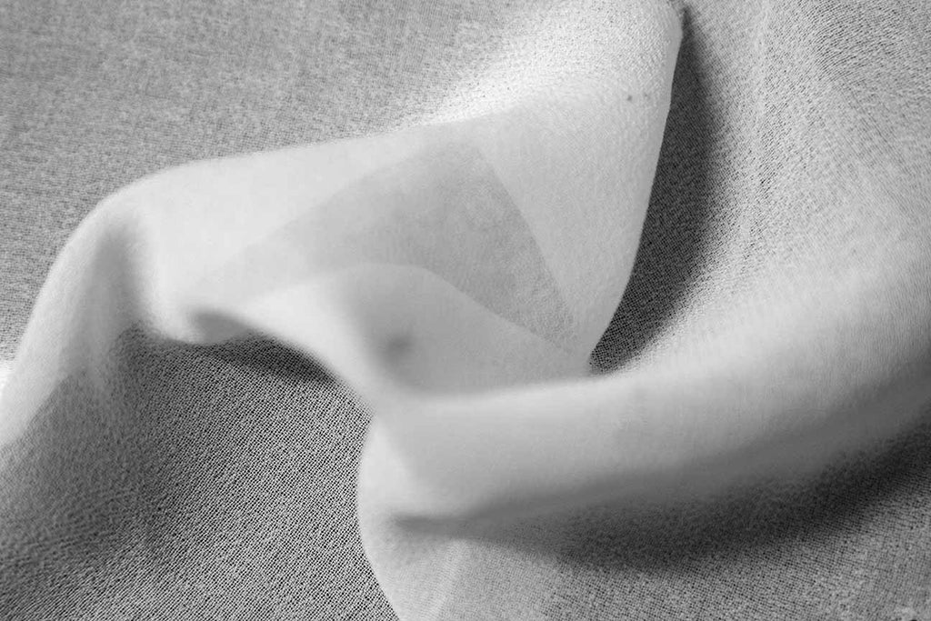 Rianbow Fabrics SC: Natural White Silky Chiffon. Silky Chiffon