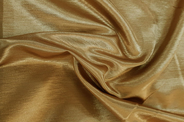 Rainbow Fabrics SS: Golden Brown Satin Shantung