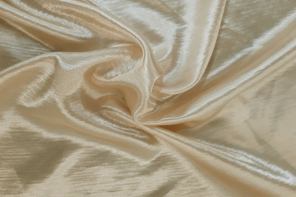 Rainbow Fabrics SS: Light Metallic Gold Satin Shantung
