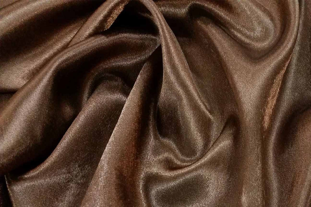 Rianbow Fabrics ST: Brown Texture Satin Polyester Satin