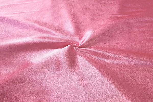 Rianbow Fabrics ST: Bubblegum Pink Texture Satin Polyester Satin