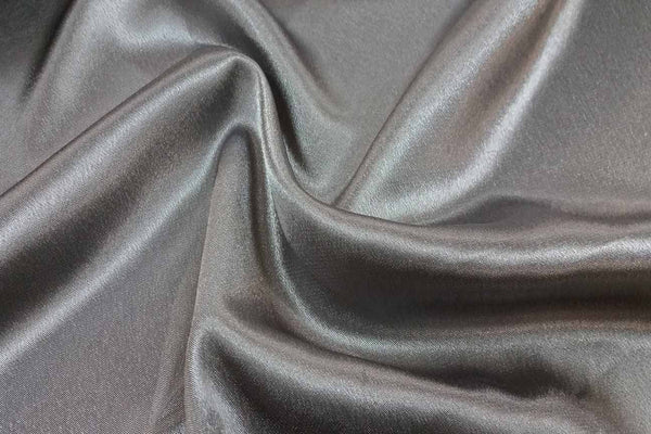 Rianbow Fabrics ST: Grey Texture Satin Polyester Satin
