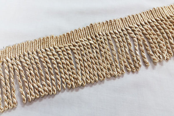 Rainbow Fabrics UT: Upholstery Trim - Glittering Dark Cream